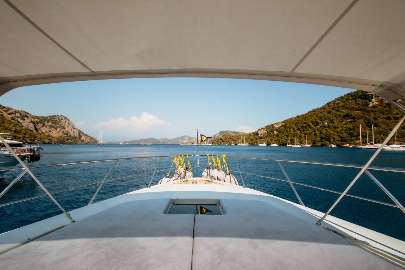 a boat on the water aboard AZIMUT 86S Yacht for Sale
