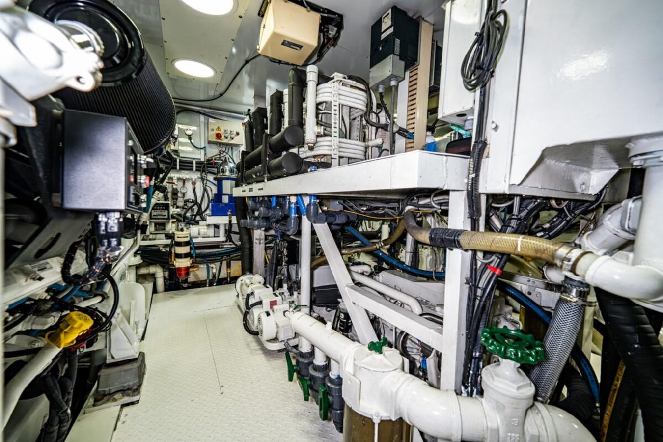 a room with machinery aboard LE MONTRACHET Yacht for Sale