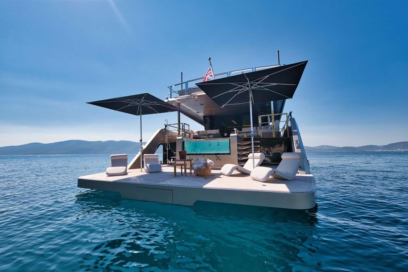 a boat on the water aboard ROCK X Yacht for Sale