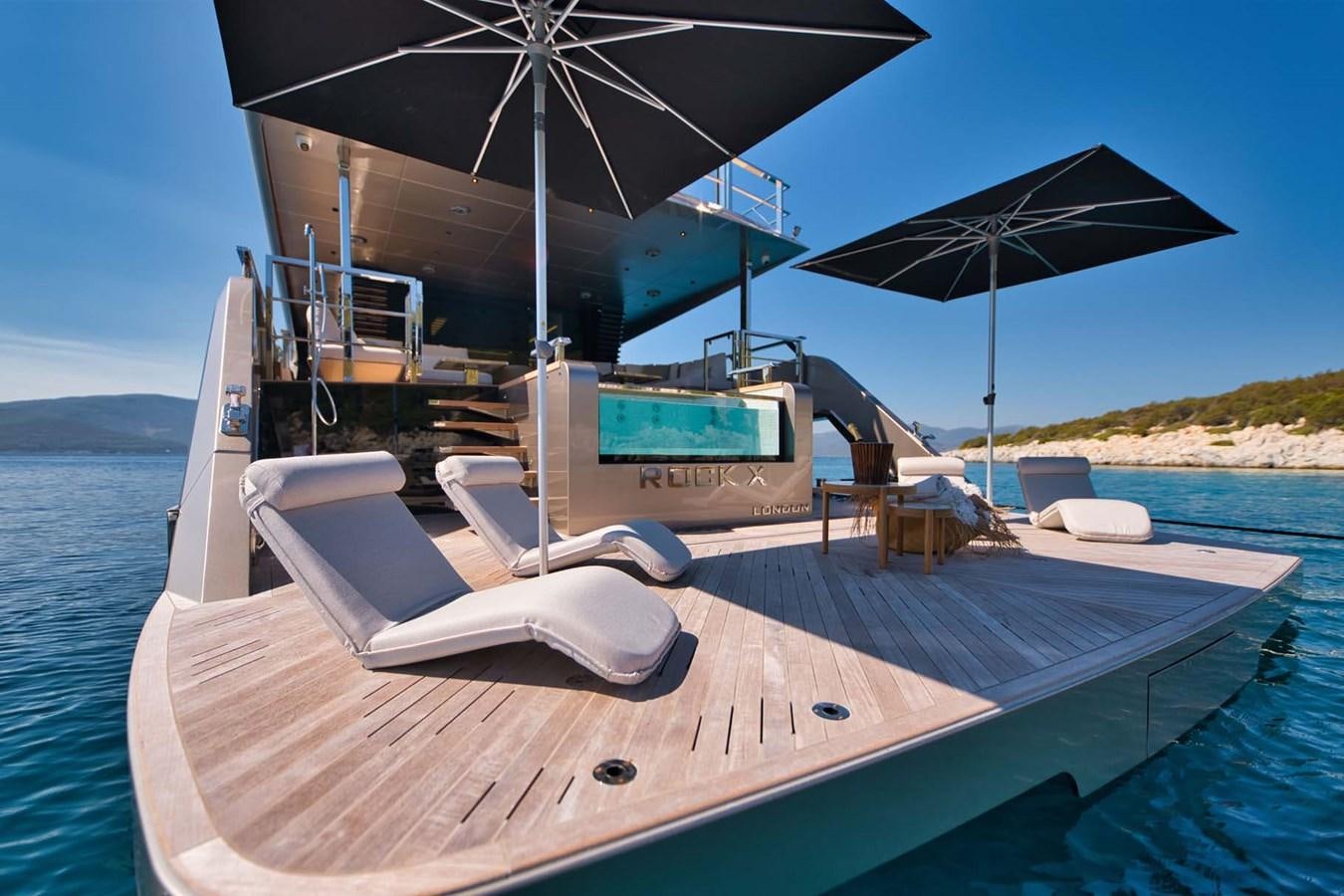 a boat on the water aboard ROCK X Yacht for Sale