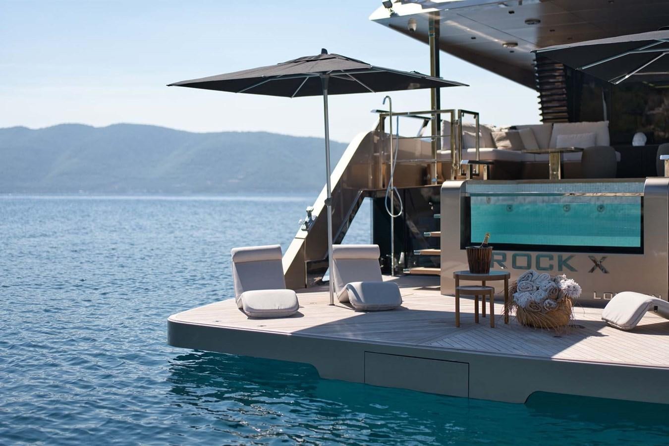 a boat on the water aboard ROCK X Yacht for Sale