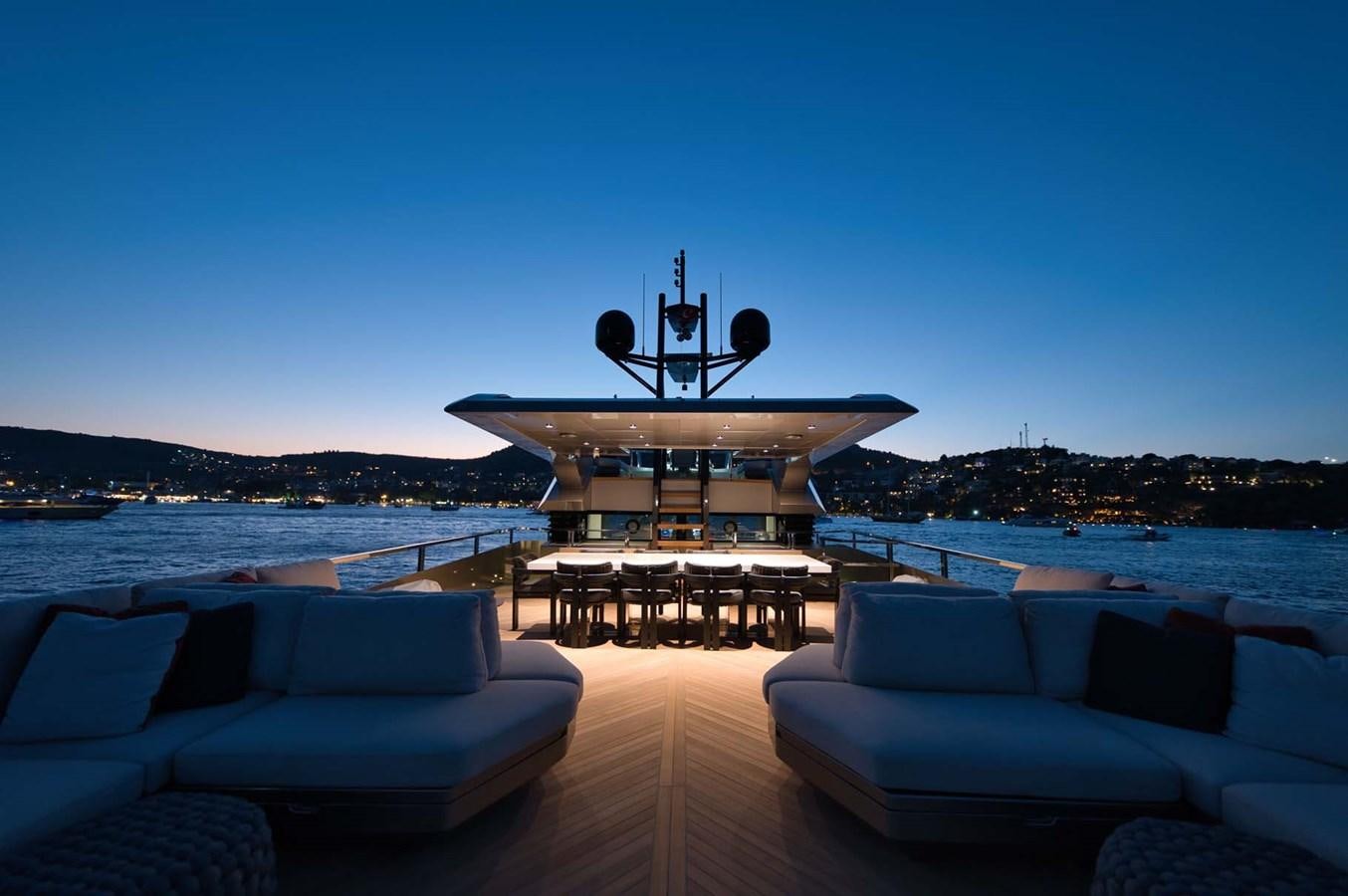 a large building with a dome roof and a body of water in the background aboard ROCK X Yacht for Sale