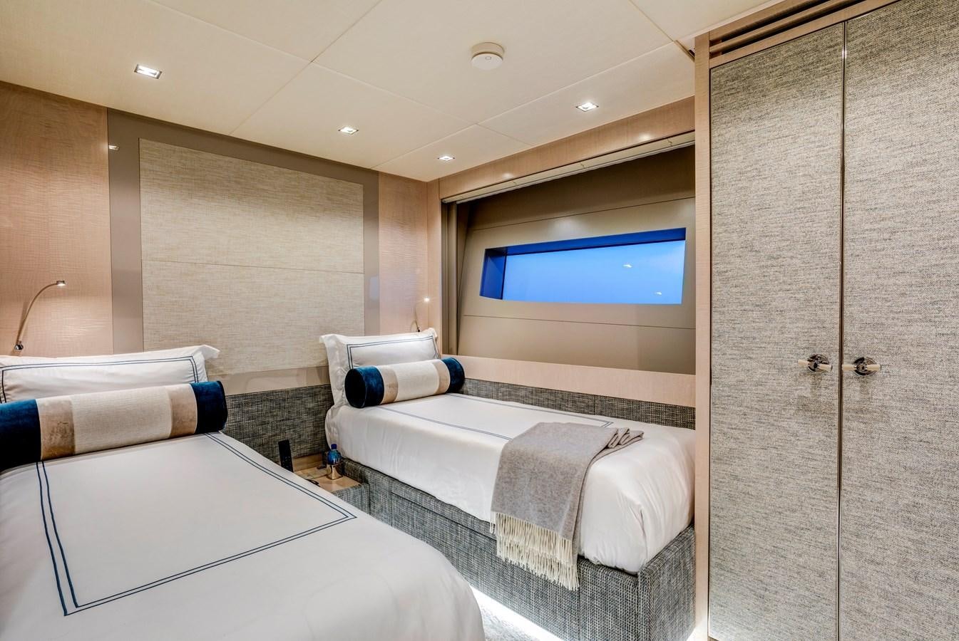 a bathroom with a large bathtub aboard MYSTERE Yacht for Sale