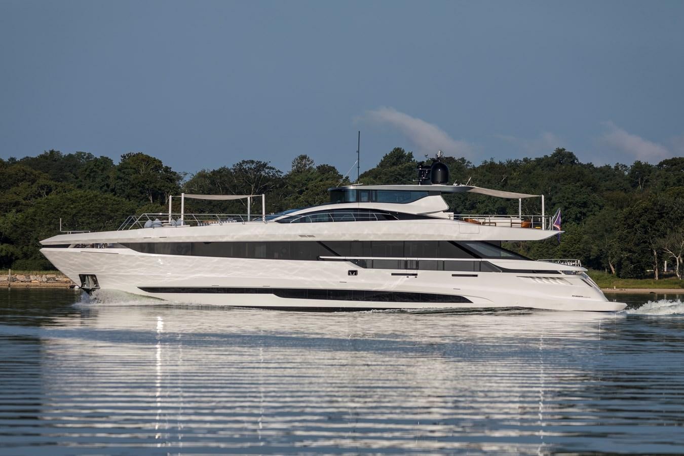 a boat on the water aboard MYSTERE Yacht for Sale