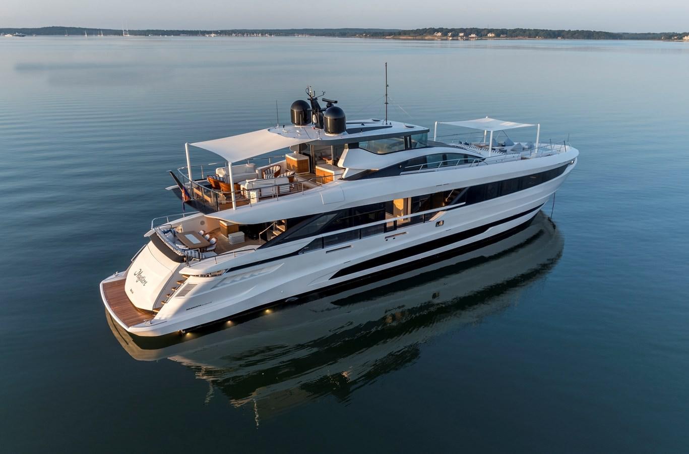 a boat on the water aboard MYSTERE Yacht for Sale