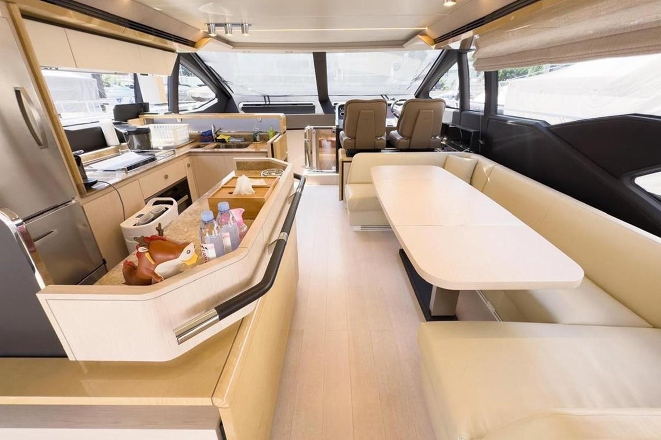 inside of a vehicle aboard AZIMUT 66 FLY Yacht for Sale