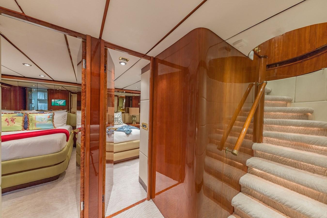 a room with bunk beds aboard QUINTESSA Yacht for Sale