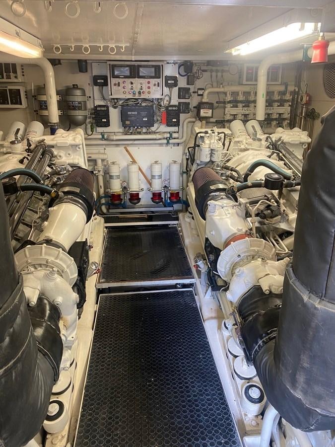 a room with a machine aboard QUINTESSA Yacht for Sale