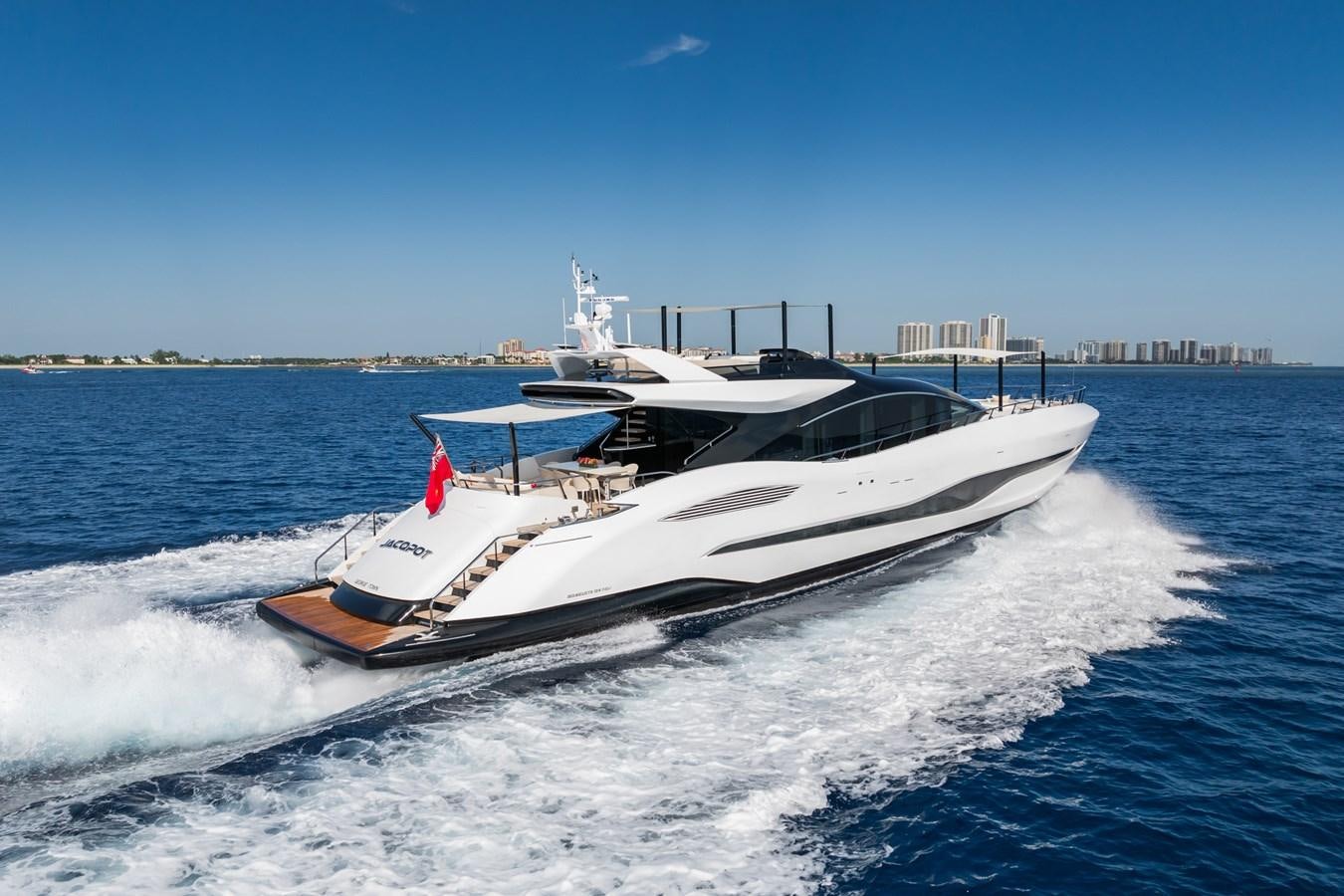 a boat on the water aboard JACQPOT Yacht for Sale