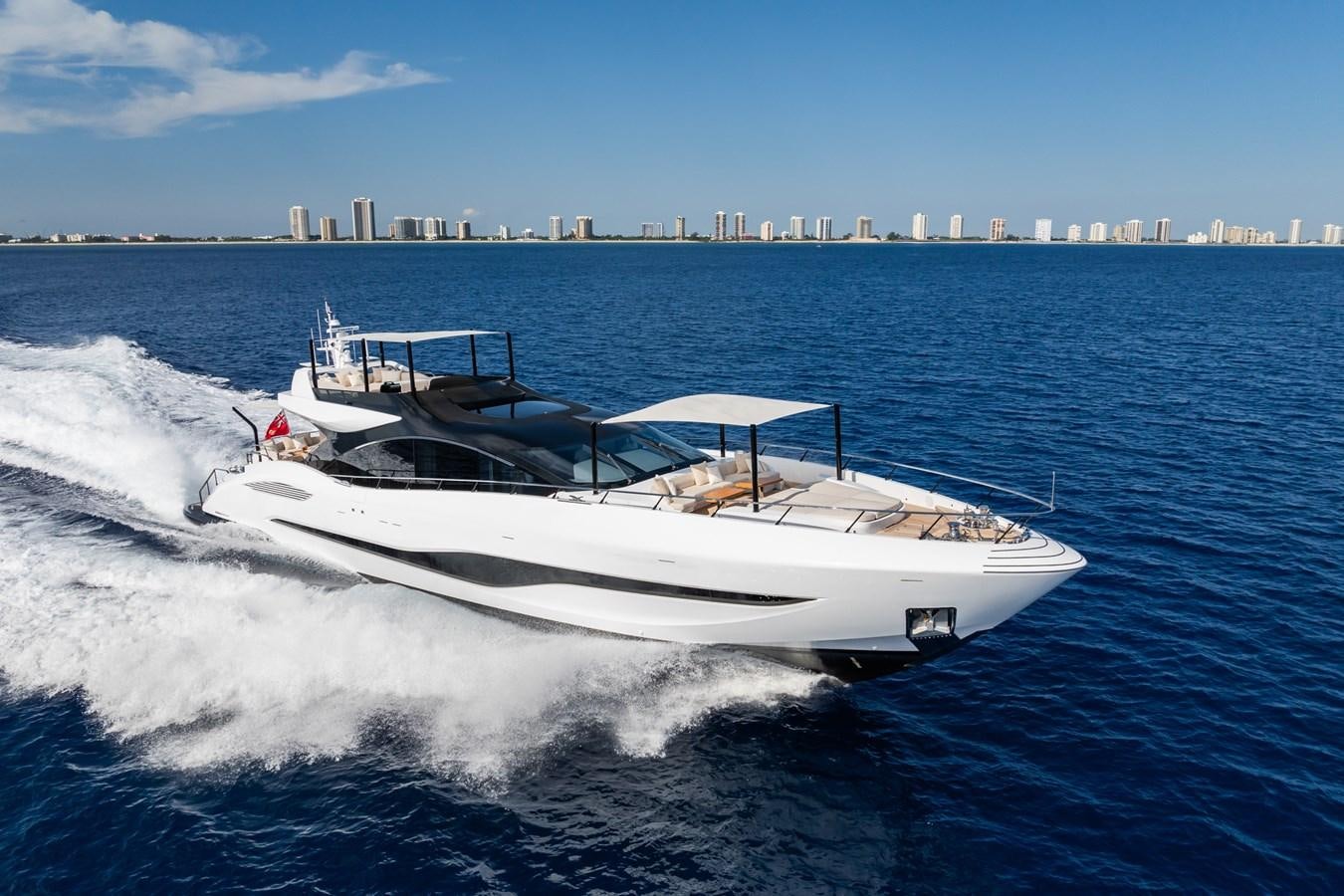a boat on the water aboard JACQPOT Yacht for Sale