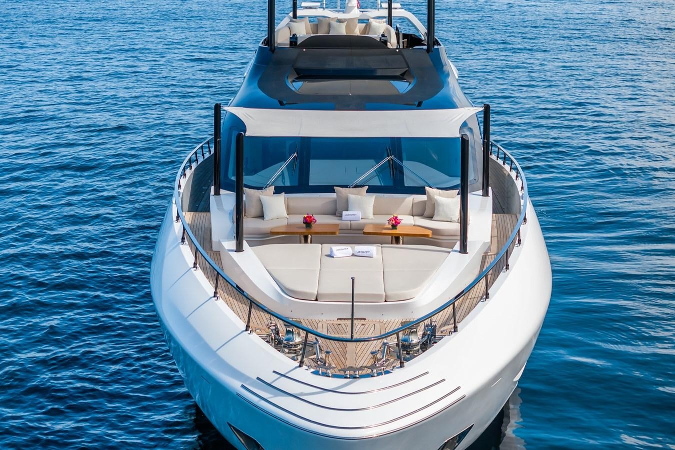a boat on the water aboard JACQPOT Yacht for Sale