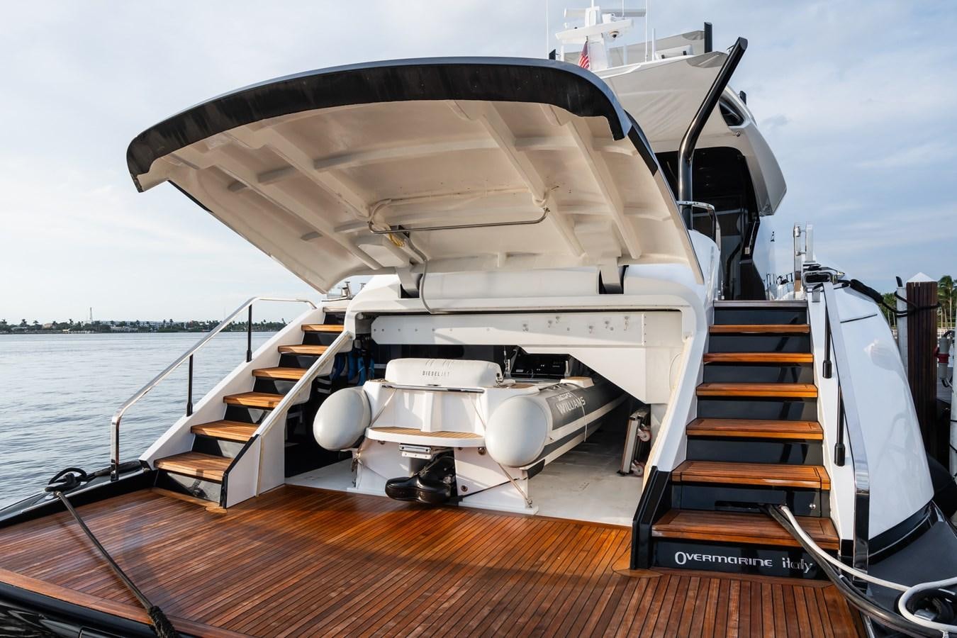 a boat on a boat aboard JACQPOT Yacht for Sale