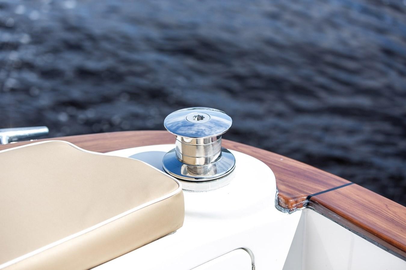 a metal object on a surface aboard ARAGOSTA Yacht for Sale