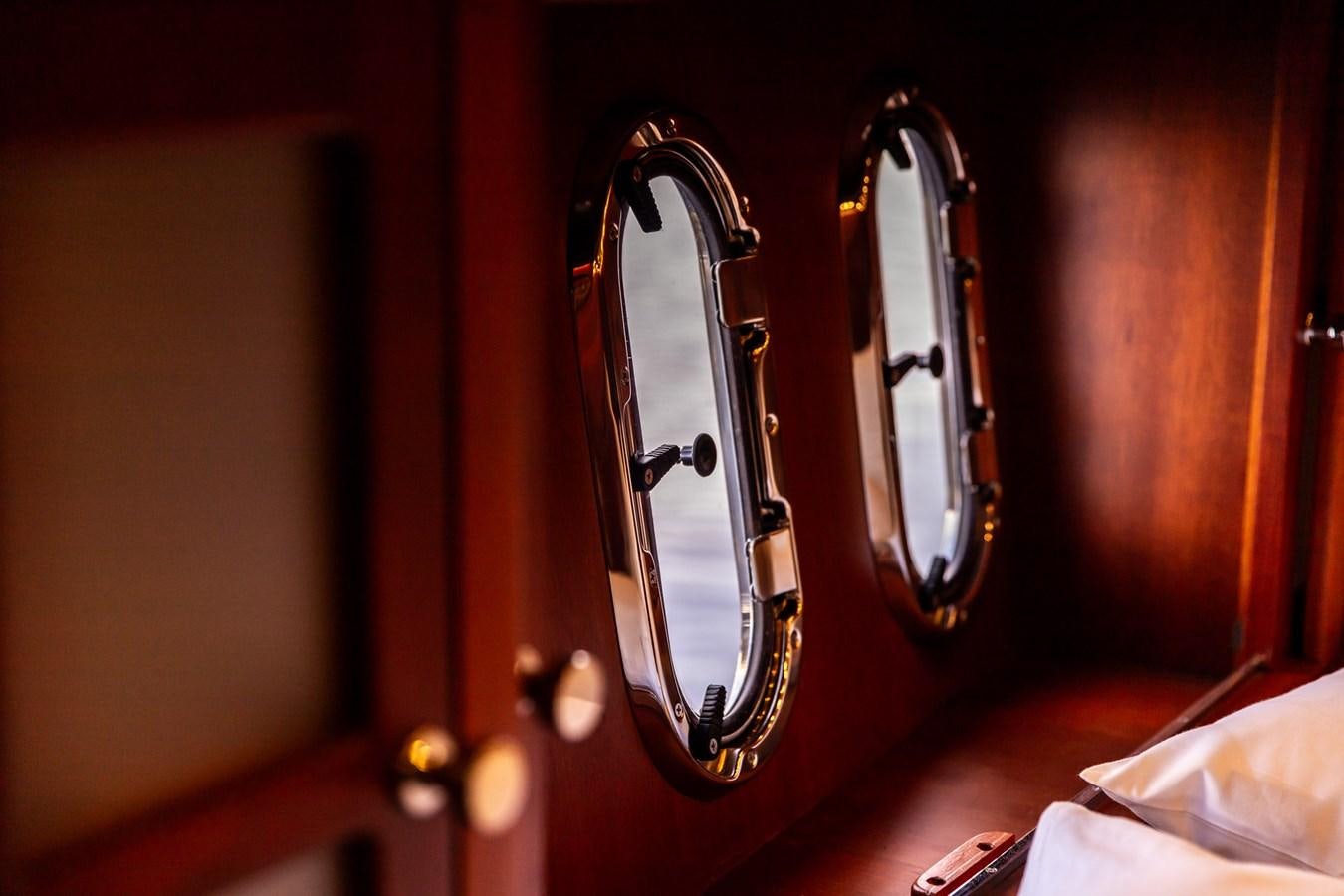 a pair of sunglasses on a mirror aboard ARAGOSTA Yacht for Sale