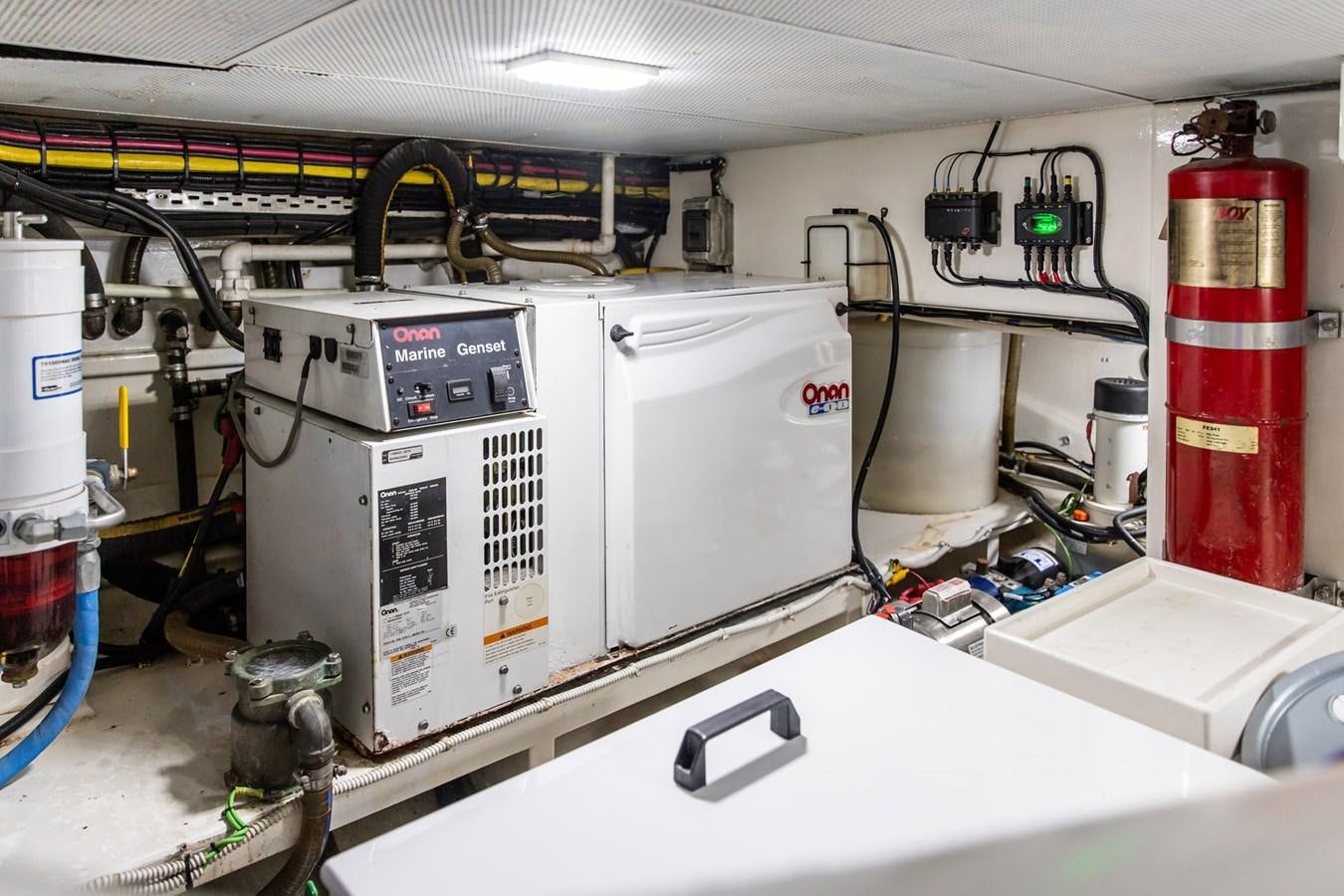 a machine in a factory aboard ARAGOSTA Yacht for Sale