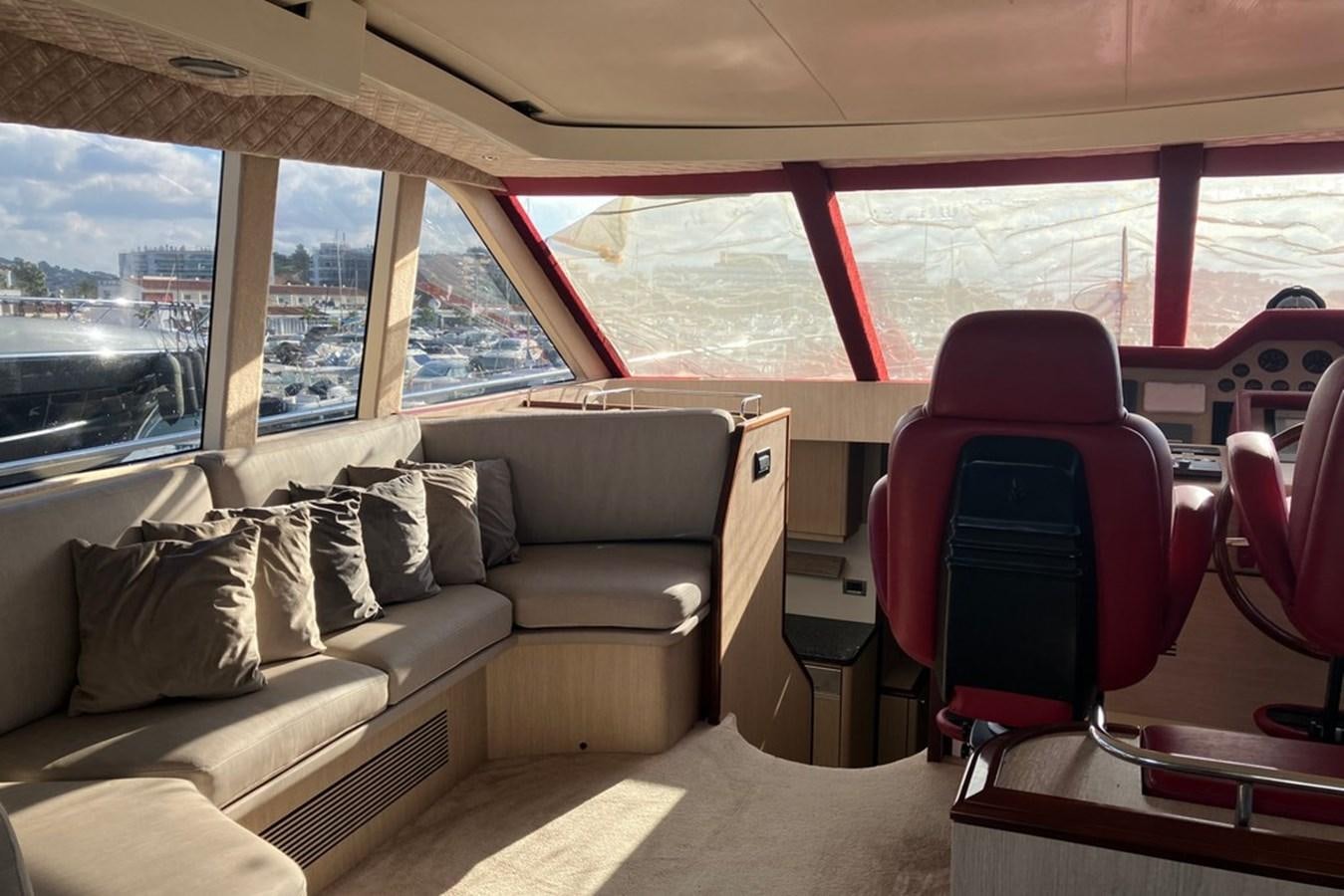 inside of a car aboard VINTAGE Yacht for Sale