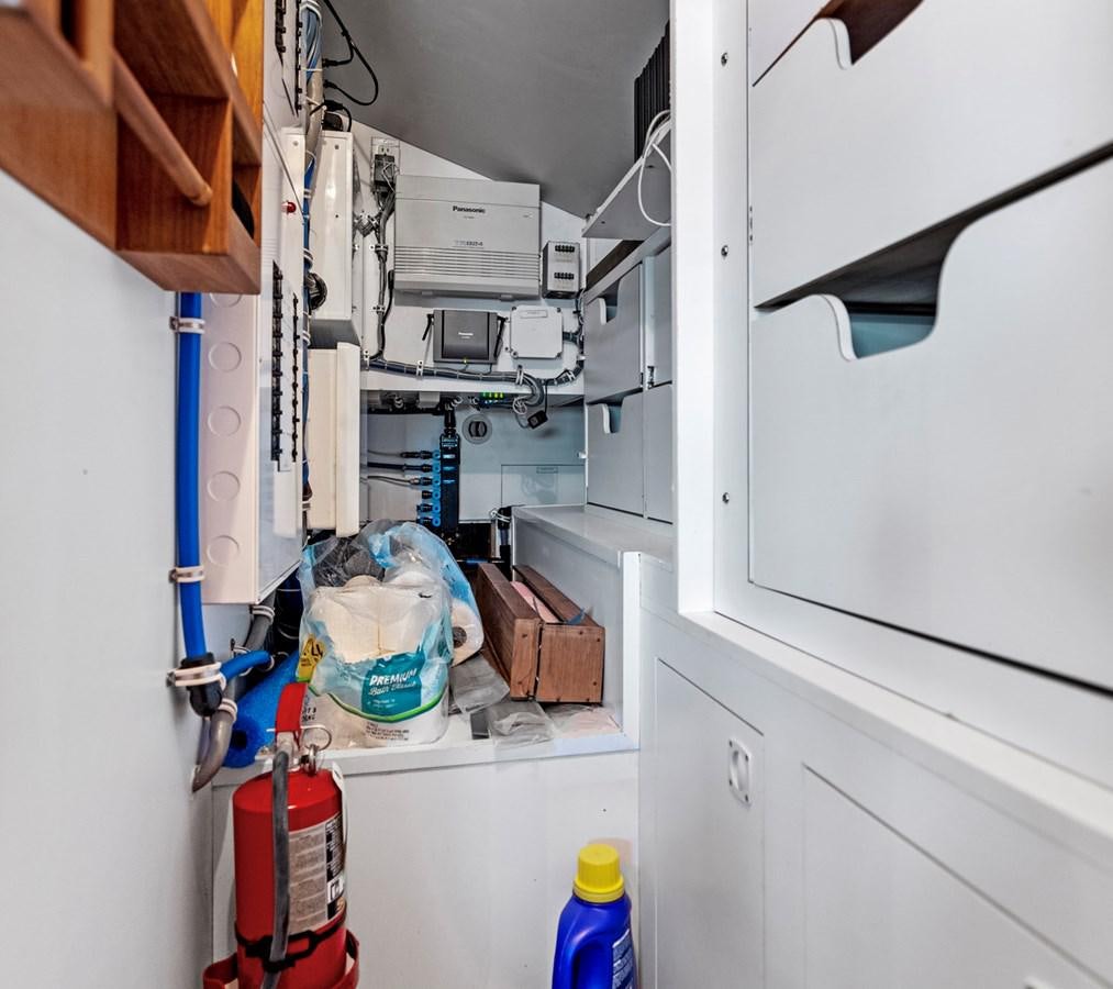 a room with a lot of equipment aboard NAUTICAL NOMAD Yacht for Sale