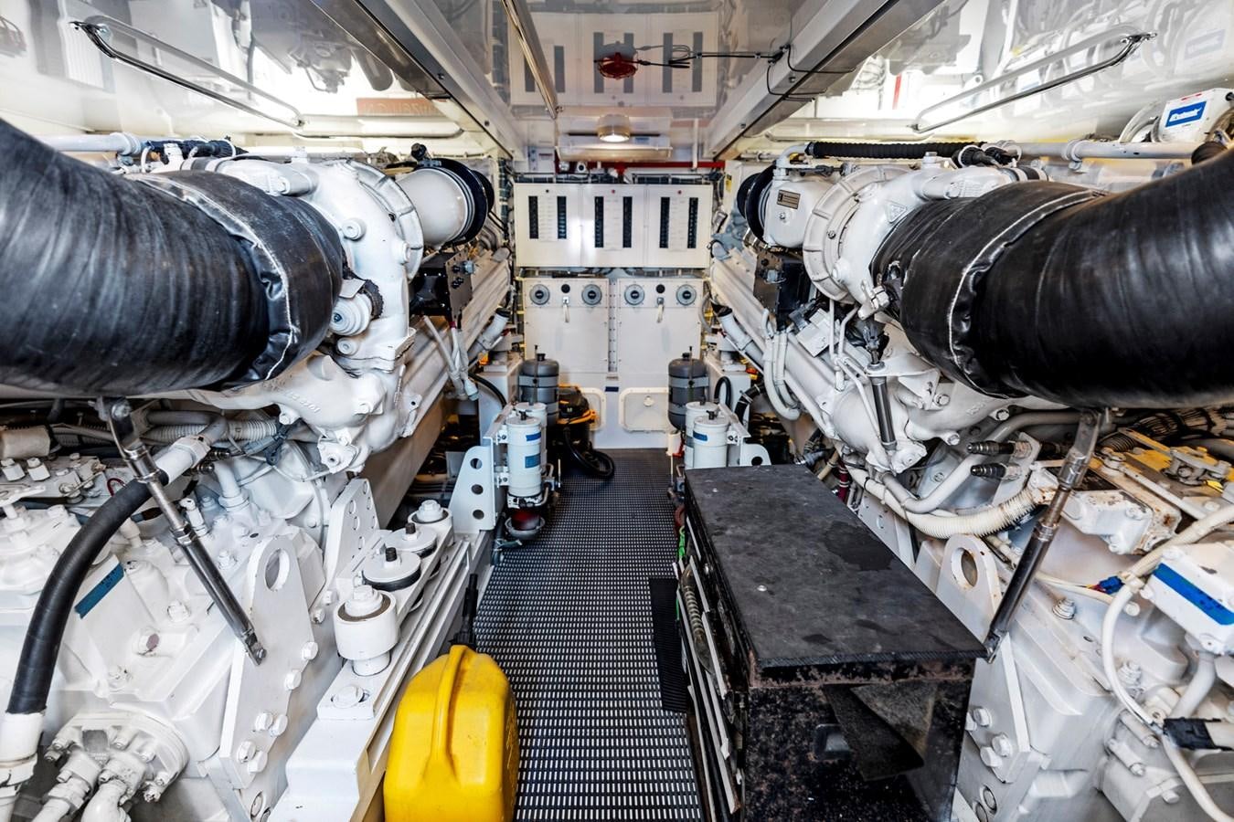 a machine with a large metal pipe aboard NAUTICAL NOMAD Yacht for Sale