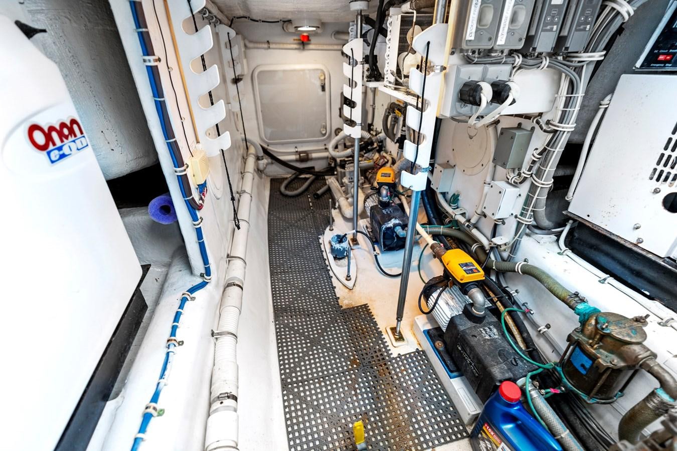 a large machine with a large piece of equipment in it aboard NAUTICAL NOMAD Yacht for Sale