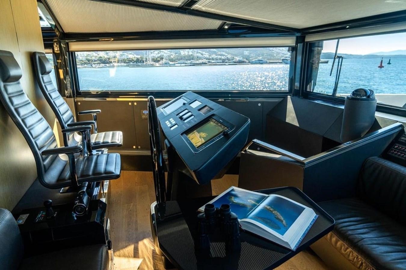inside of a bus aboard ARCADIA 85 2015 Yacht for Sale