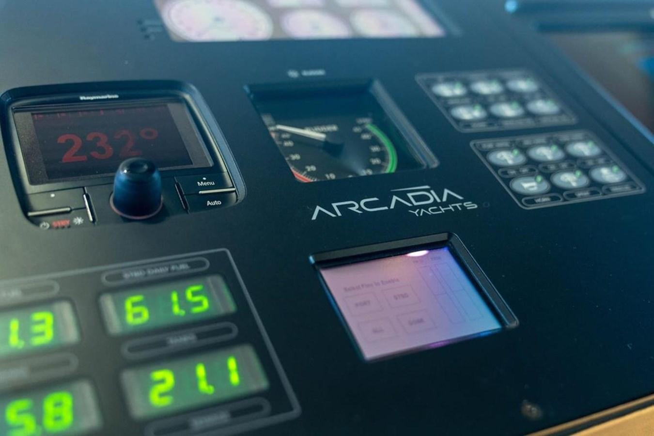 graphical user interface, application aboard ARCADIA 85 2015 Yacht for Sale