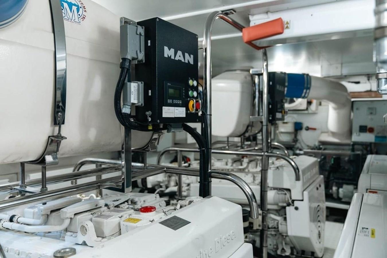 close-up of a machine aboard ARCADIA 85 2015 Yacht for Sale