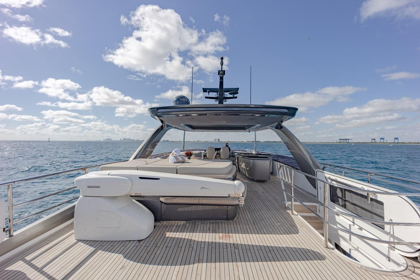 a boat on a deck aboard ESCAPEMENT Yacht for Sale