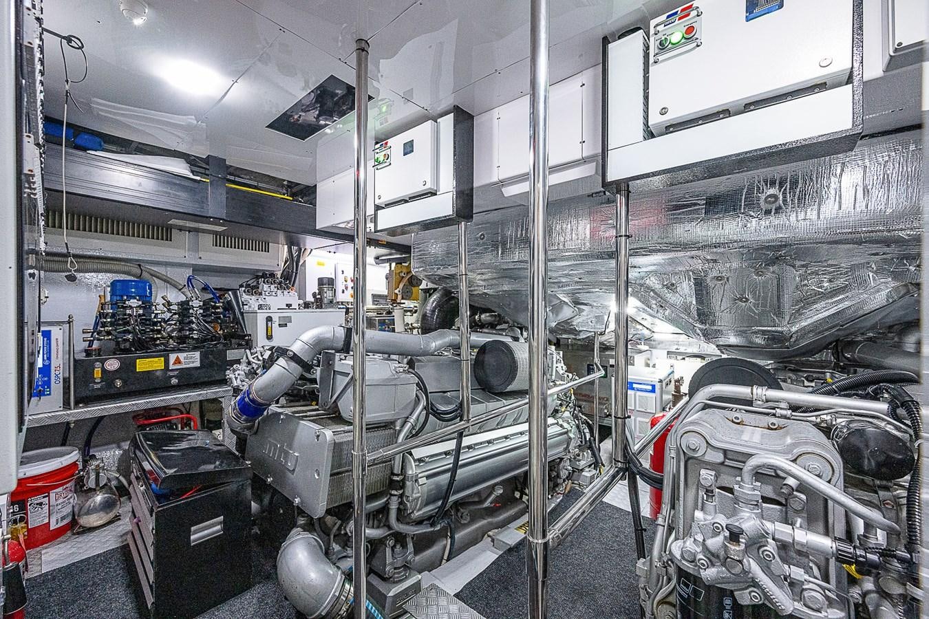 a room with machinery aboard COAL BLOODED Yacht for Sale