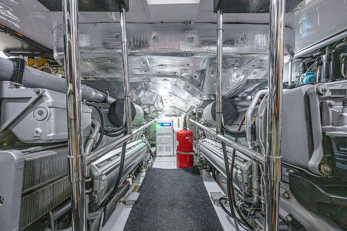 a large room with machinery aboard COAL BLOODED Yacht for Sale