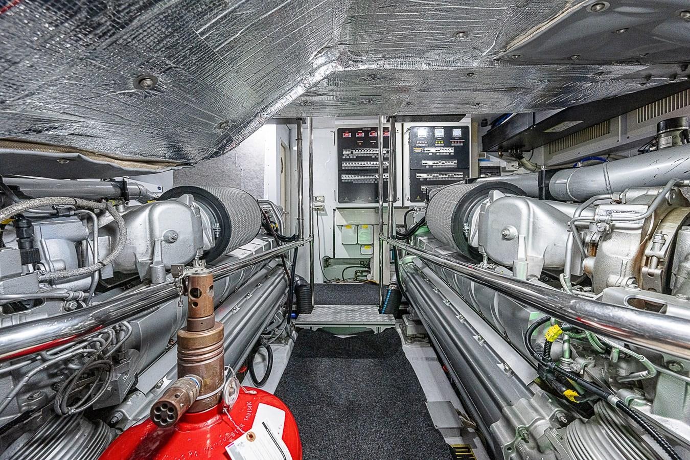 a large room with machinery aboard COAL BLOODED Yacht for Sale