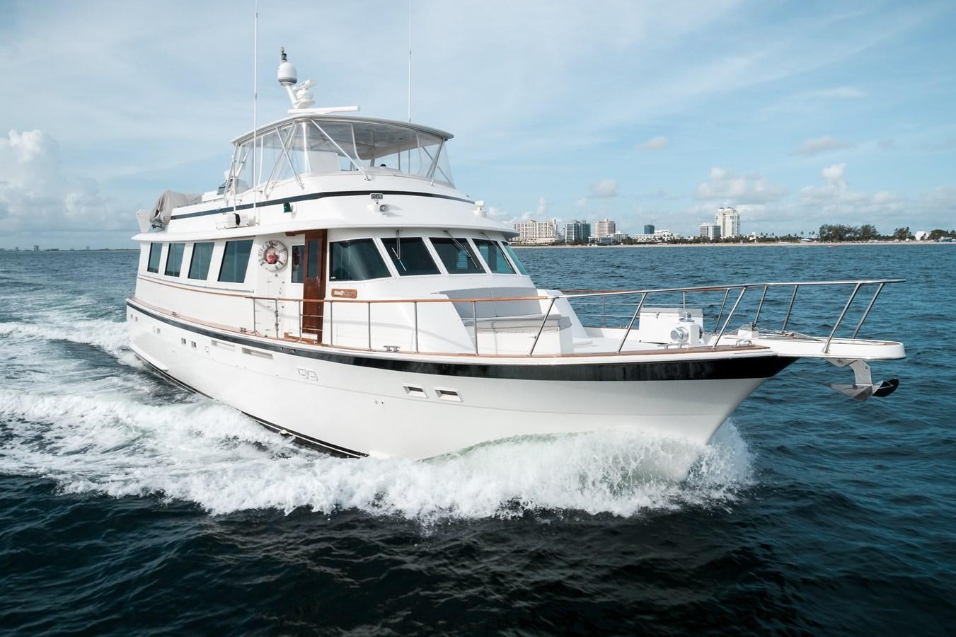 a white boat on the water aboard HIGH IMPACT Yacht for Sale