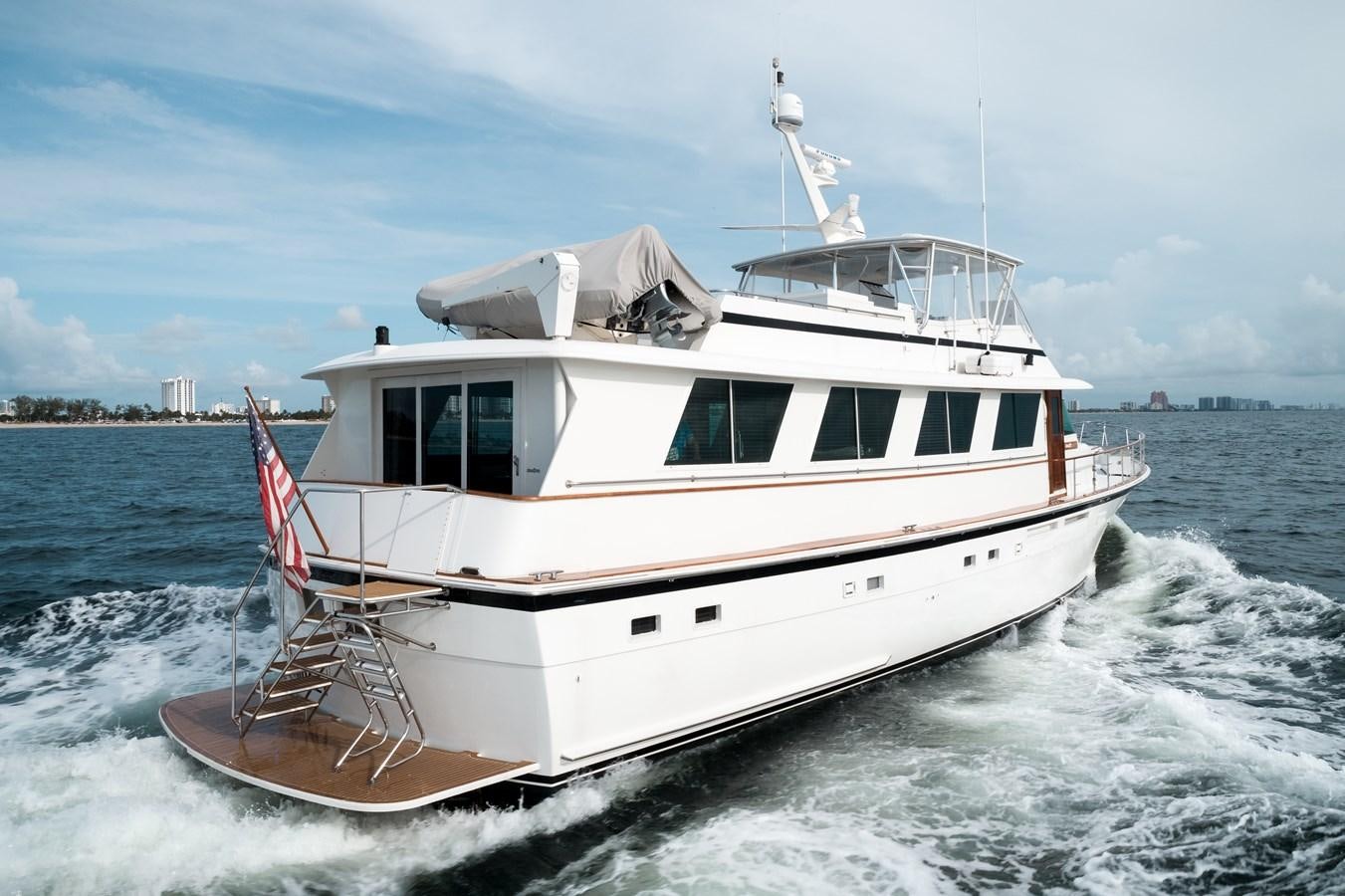 a boat on the water aboard HIGH IMPACT Yacht for Sale