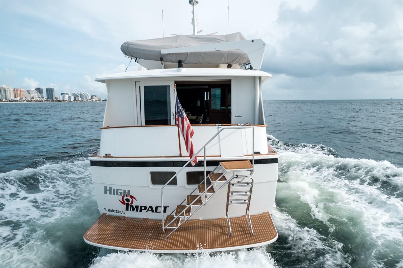 a boat on the water aboard HIGH IMPACT Yacht for Sale