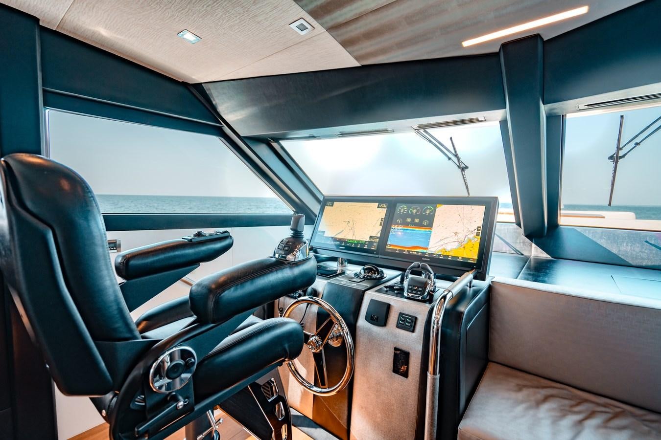 inside of a vehicle aboard THE THREE B'S Yacht for Sale