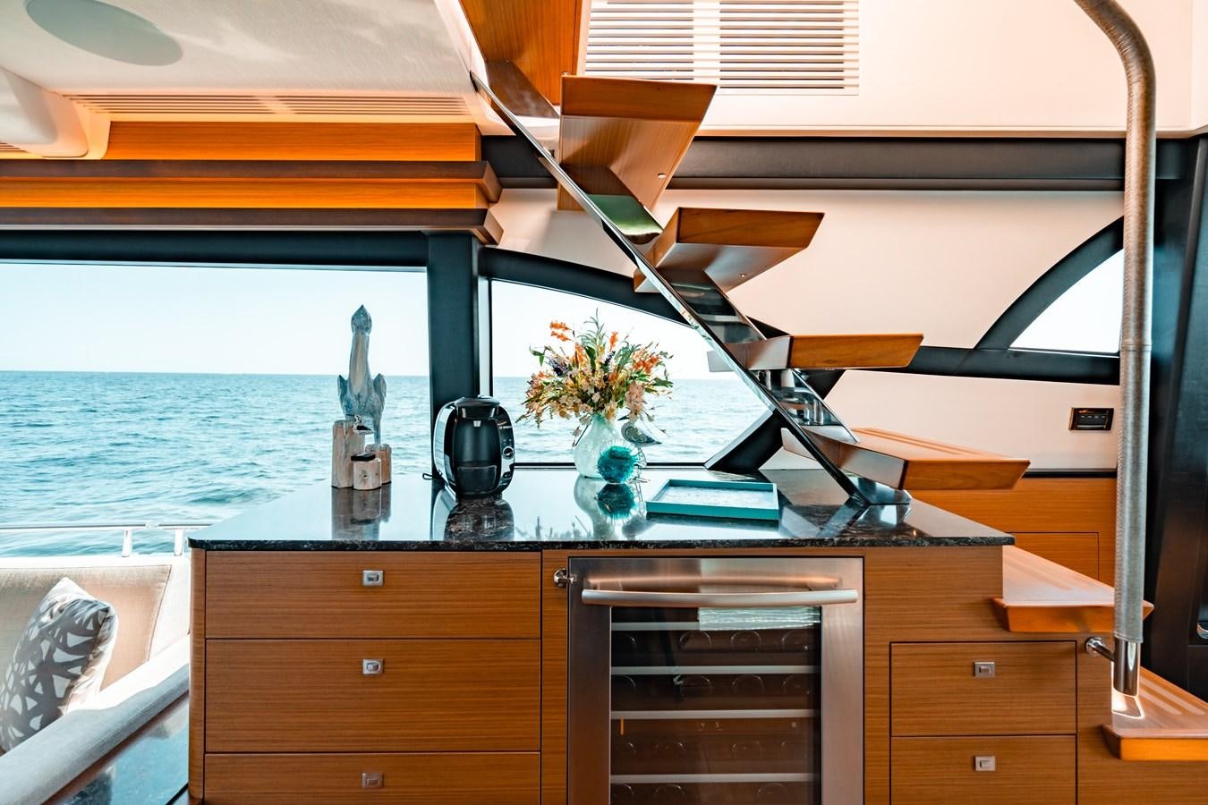 a room with a view of the ocean aboard THE THREE B'S Yacht for Sale