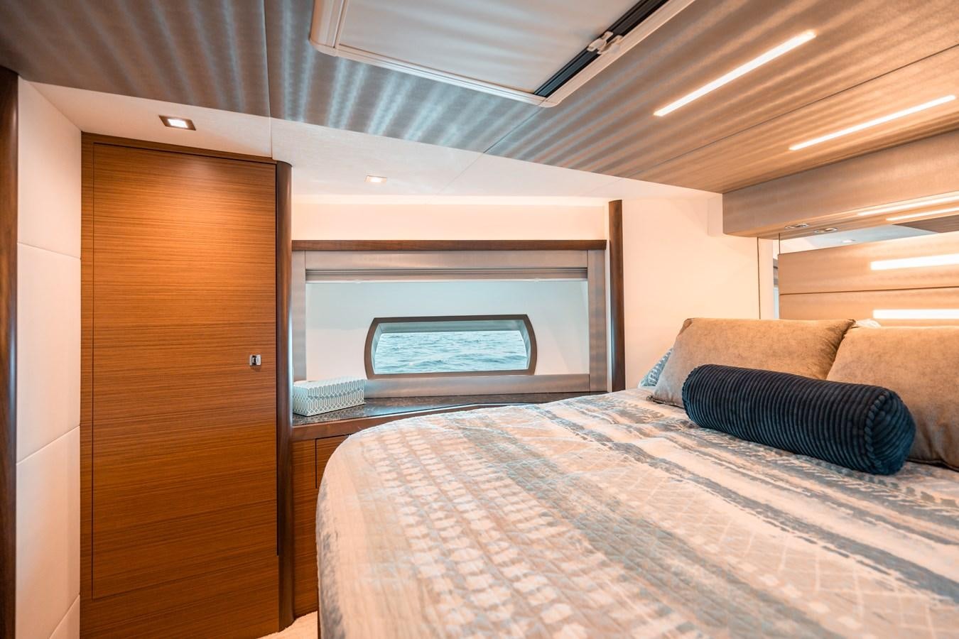a bed in a cabin aboard THE THREE B'S Yacht for Sale