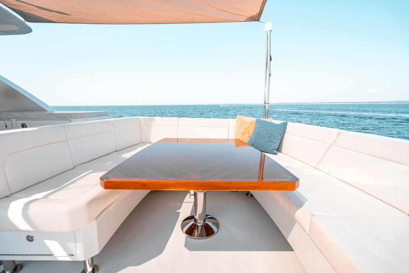 a boat on a deck aboard THE THREE B'S Yacht for Sale