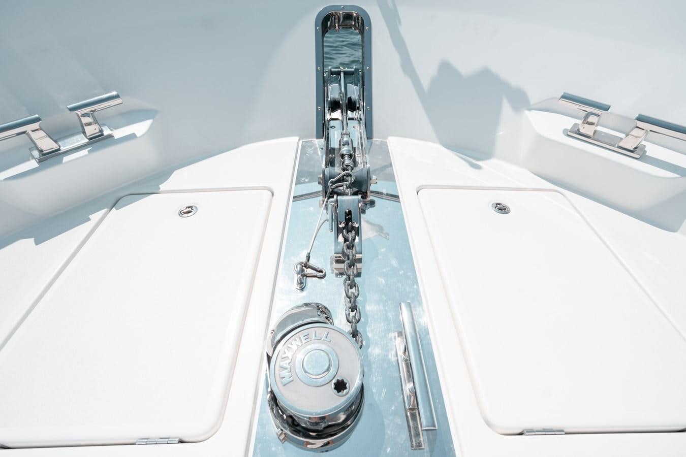 a close-up of a car aboard THE THREE B'S Yacht for Sale