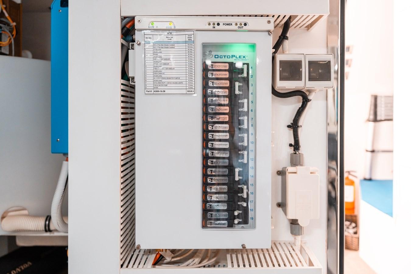 a white machine with a screen aboard THE THREE B'S Yacht for Sale