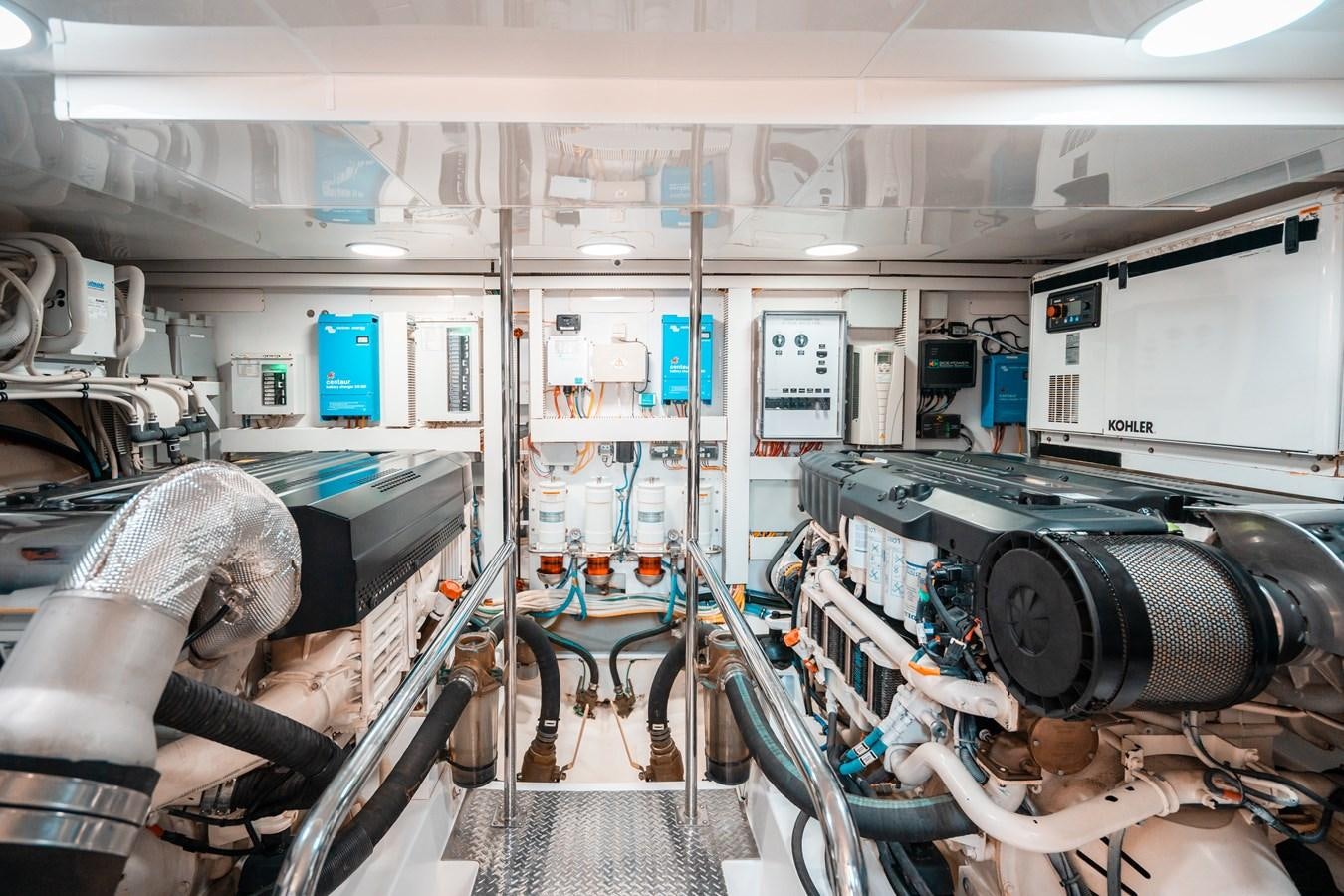 a person working in a factory aboard THE THREE B'S Yacht for Sale