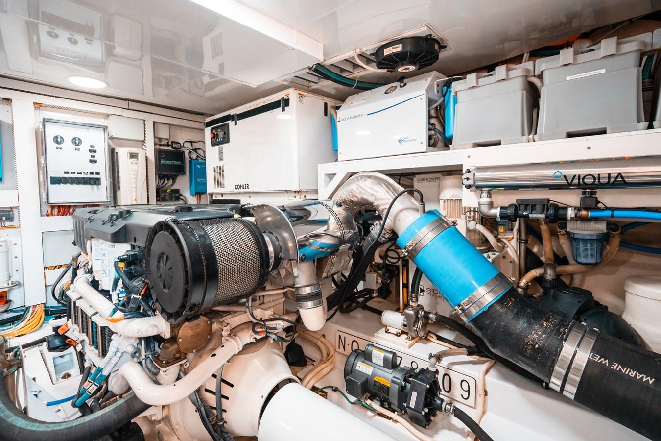 a machine with a large metal object aboard THE THREE B'S Yacht for Sale