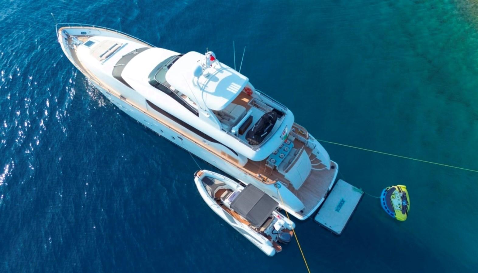a high angle view of a boat aboard MAIORA 26 Yacht for Sale
