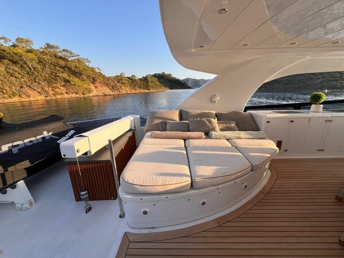 a boat on a deck aboard MAIORA 26 Yacht for Sale