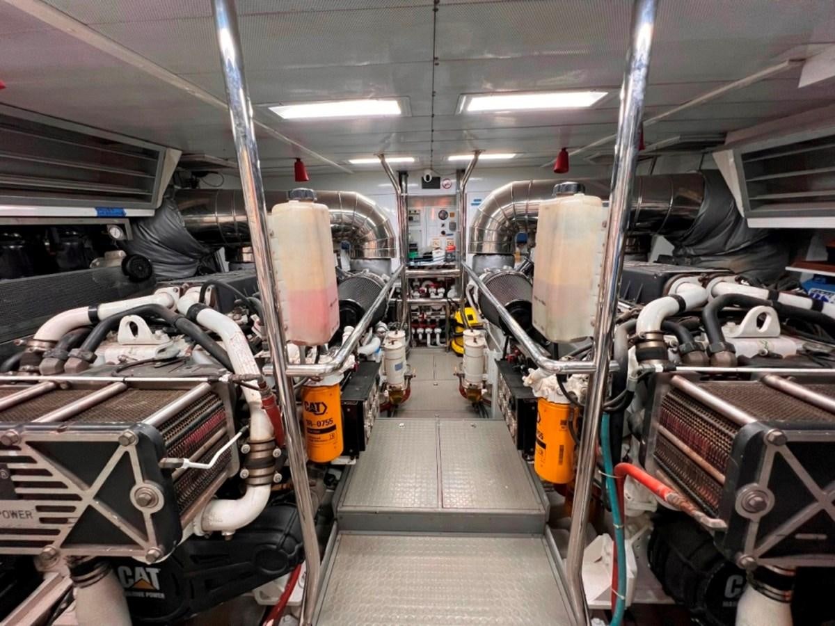 a large machine in a factory aboard MAIORA 26 Yacht for Sale