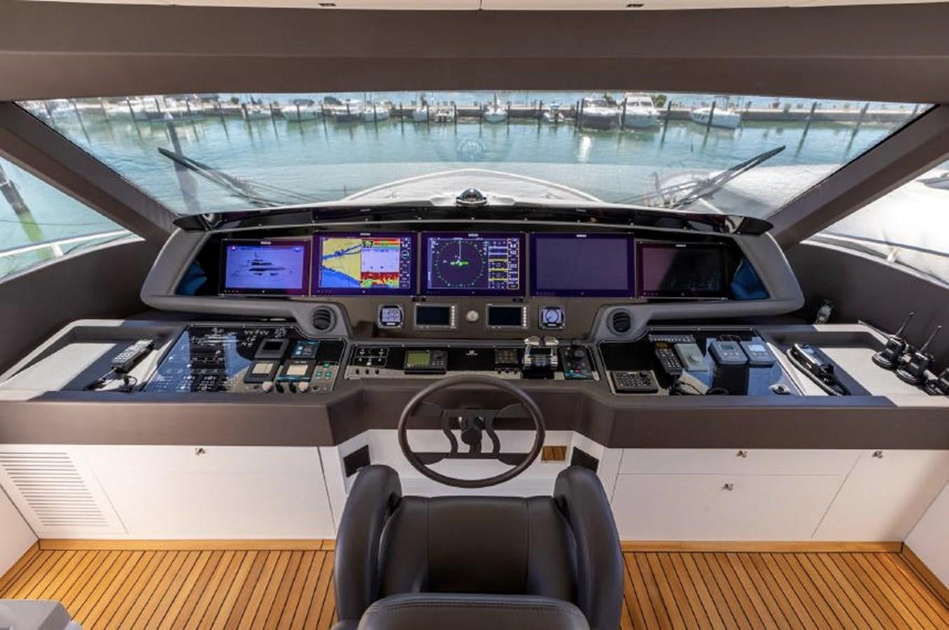 inside of a car aboard MIOTU 4 Yacht for Sale