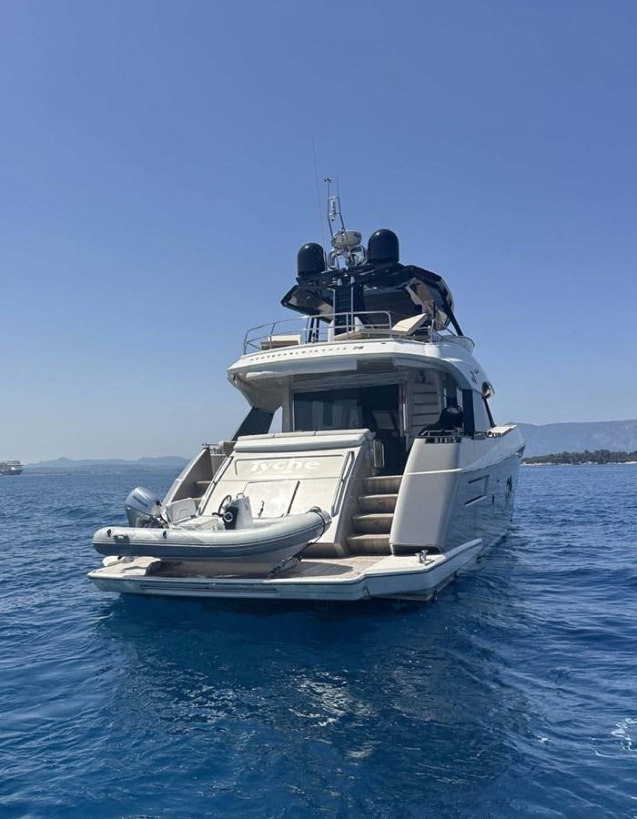 a boat on the water aboard TYCHE Yacht for Sale