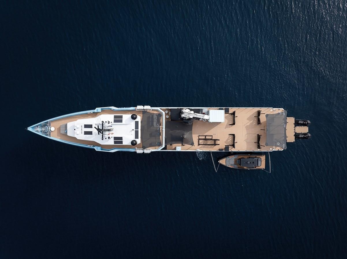 a silver and gold object aboard FIVE OCEANS Yacht for Sale