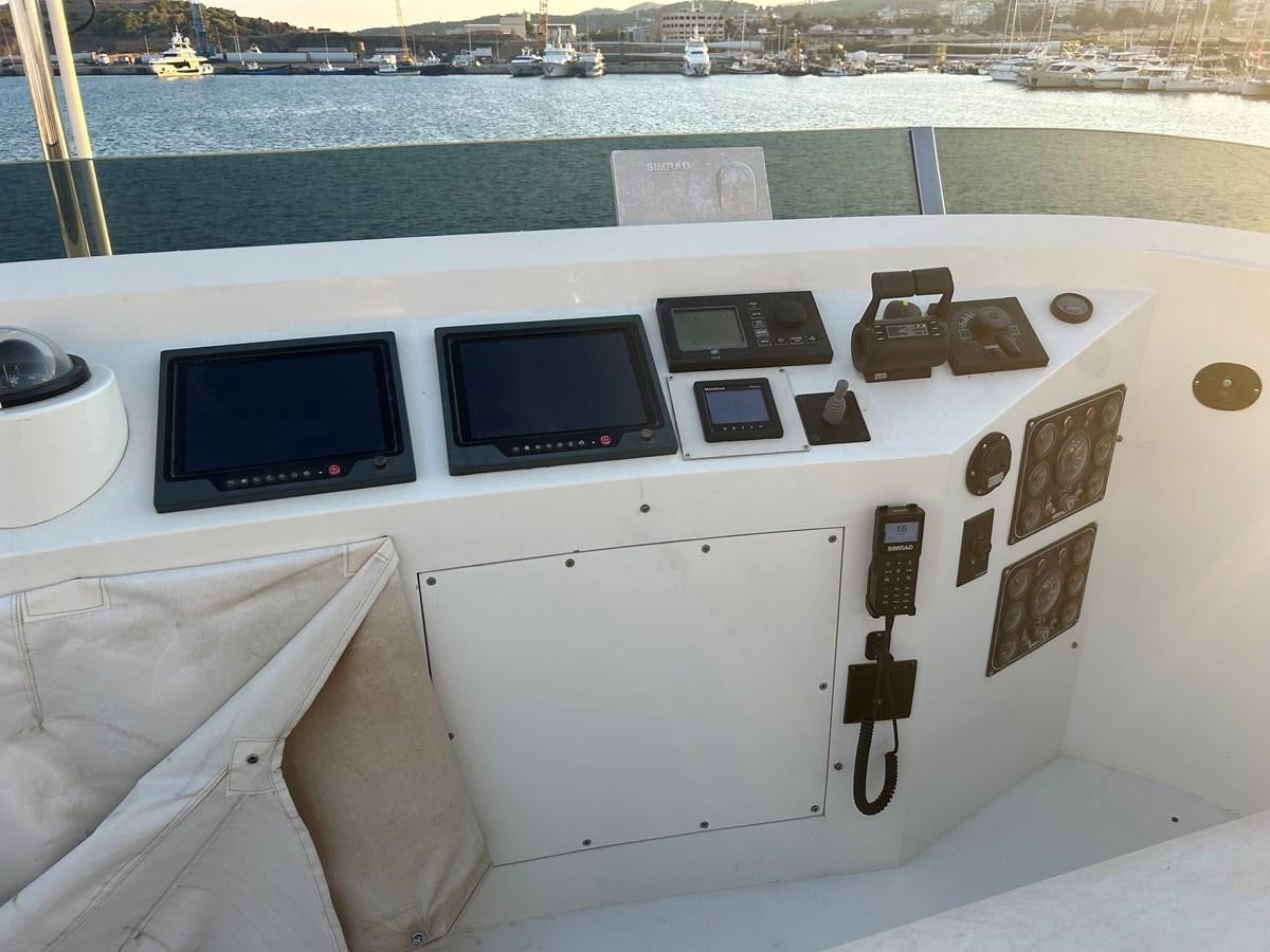 a white boat with many windows aboard WHISPER Yacht for Sale