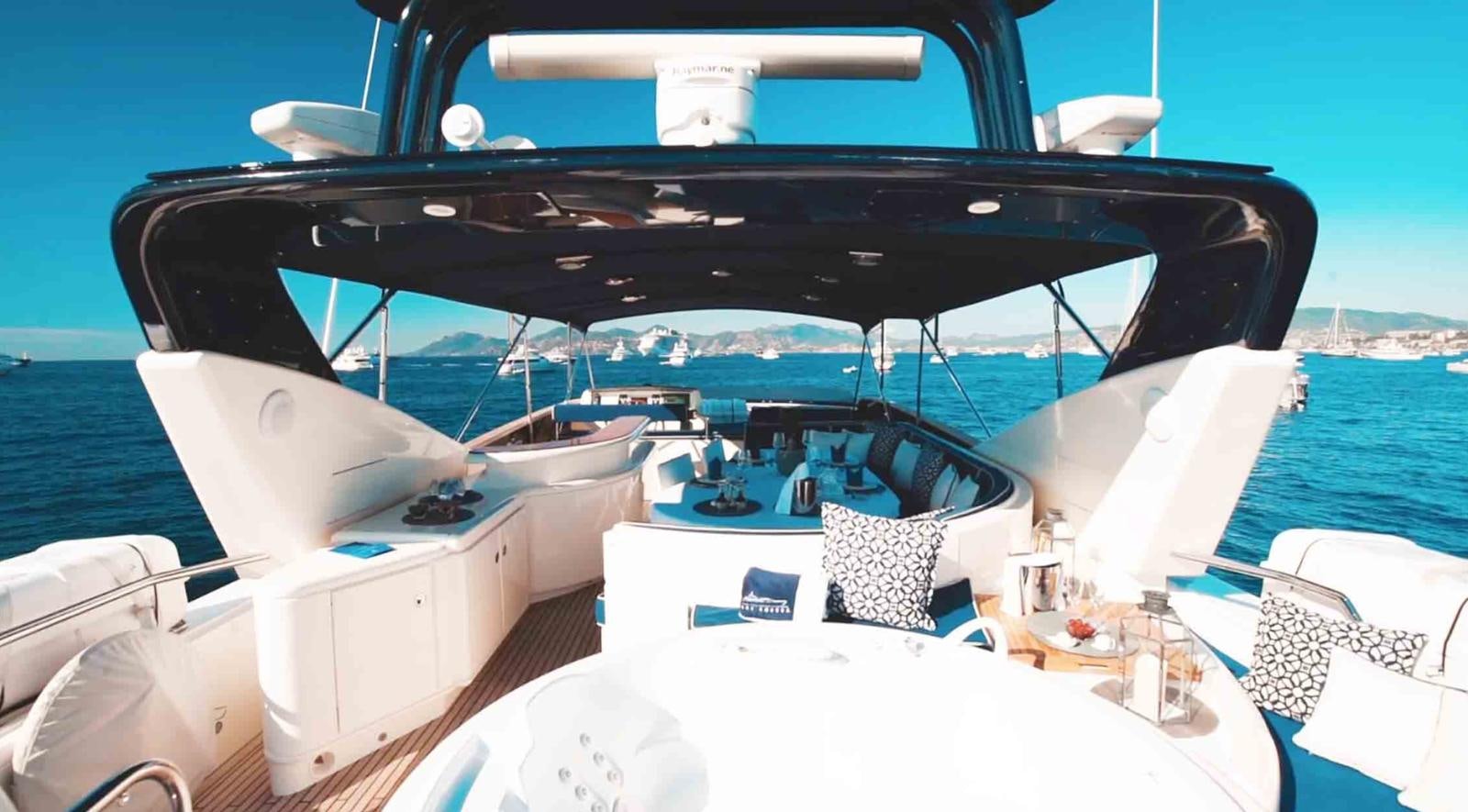 a boat on the water aboard COUACH 3000 FLY Yacht for Sale