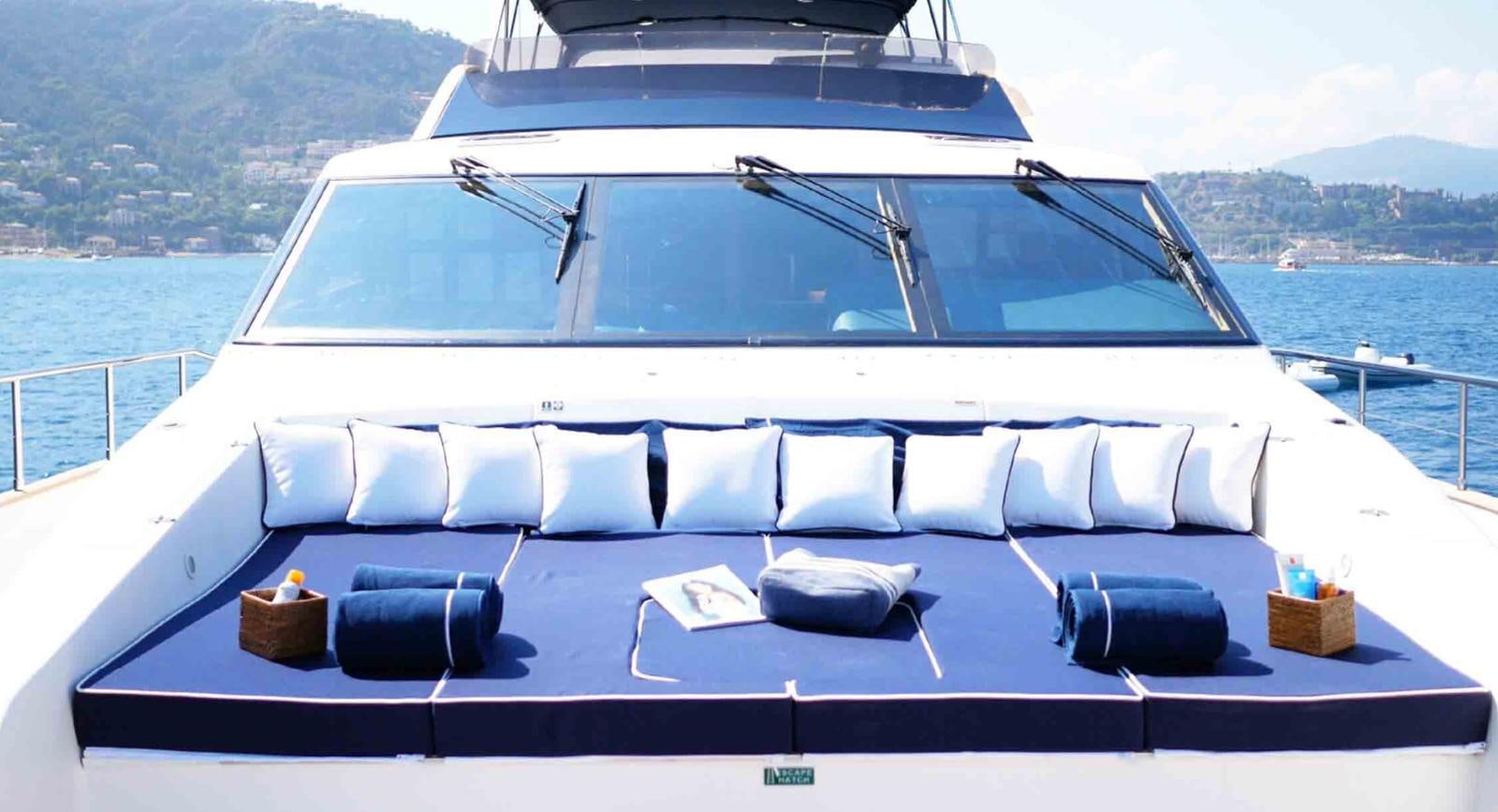 a boat on the water aboard COUACH 3000 FLY Yacht for Sale